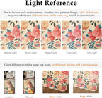 Rugs Living Room Area Rug Floral Washable