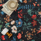 Rugs Living Room Area Rug Floral Washable