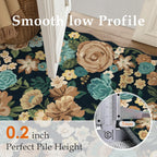 Rugs Living Room Area Rug Floral Washable