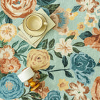 Rugs Living Room Area Rug Floral Washable