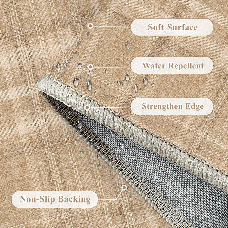 Rugs Living Room Area Rug Washable Bedroom