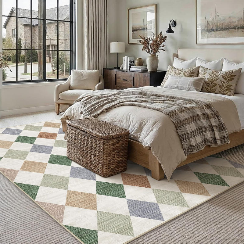 Rugs Living Room Area Rug Washable Bedroom