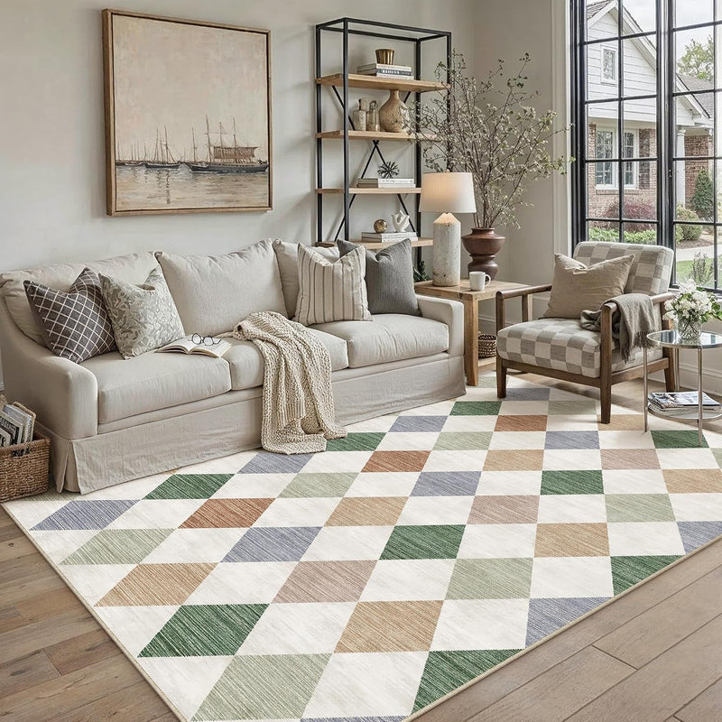 Rugs Living Room Area Rug Washable Bedroom