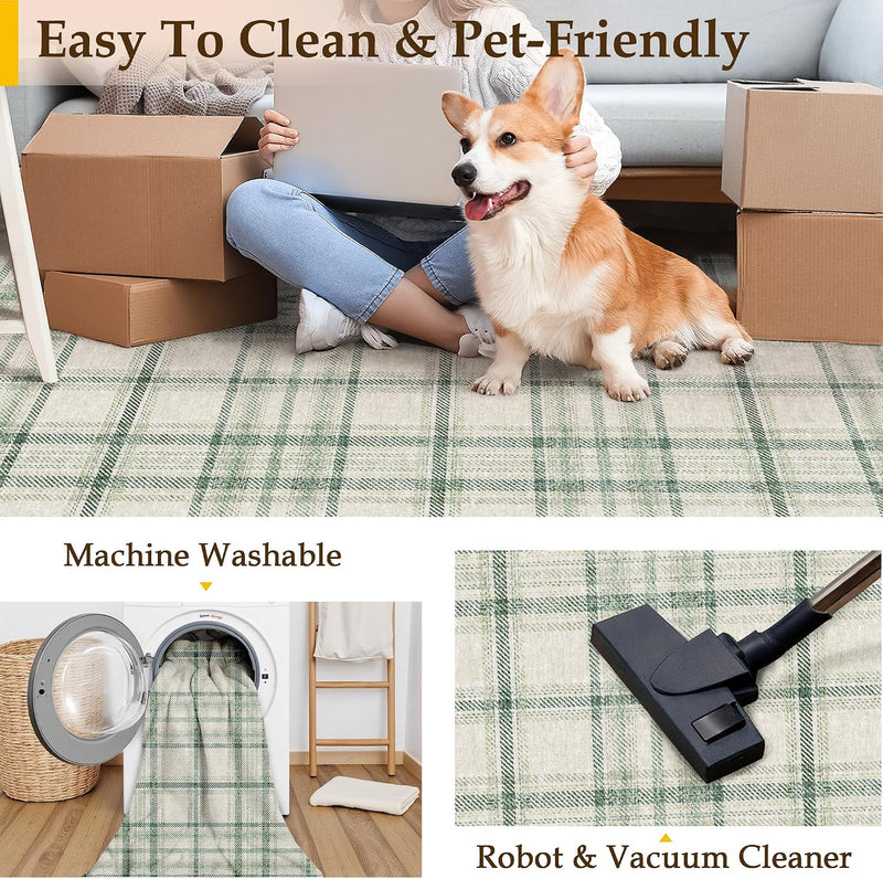 Rugs Living Room Area Rug Washable Bedroom