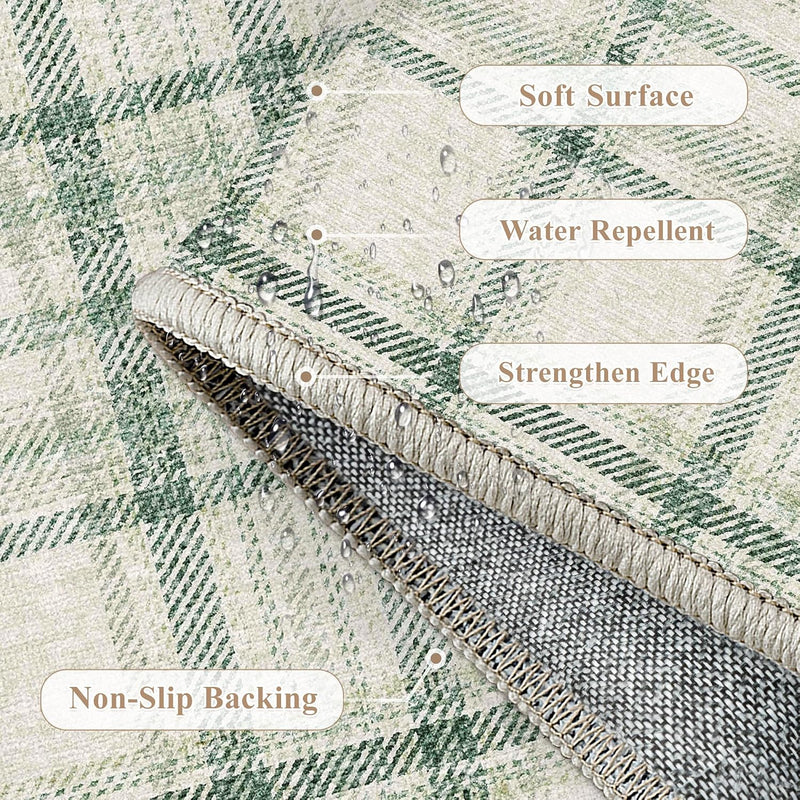 Rugs Living Room Area Rug Washable Bedroom