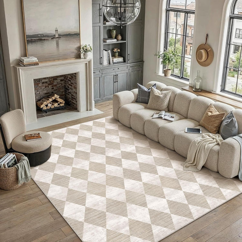 Rugs Living Room Area Rug Washable Bedroom