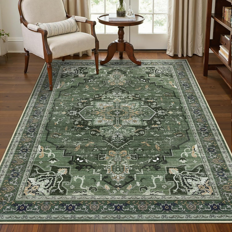 Rugs Living Room Washable Short Pilenon Slip