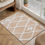 Rugs Living Room Floral Washable Non