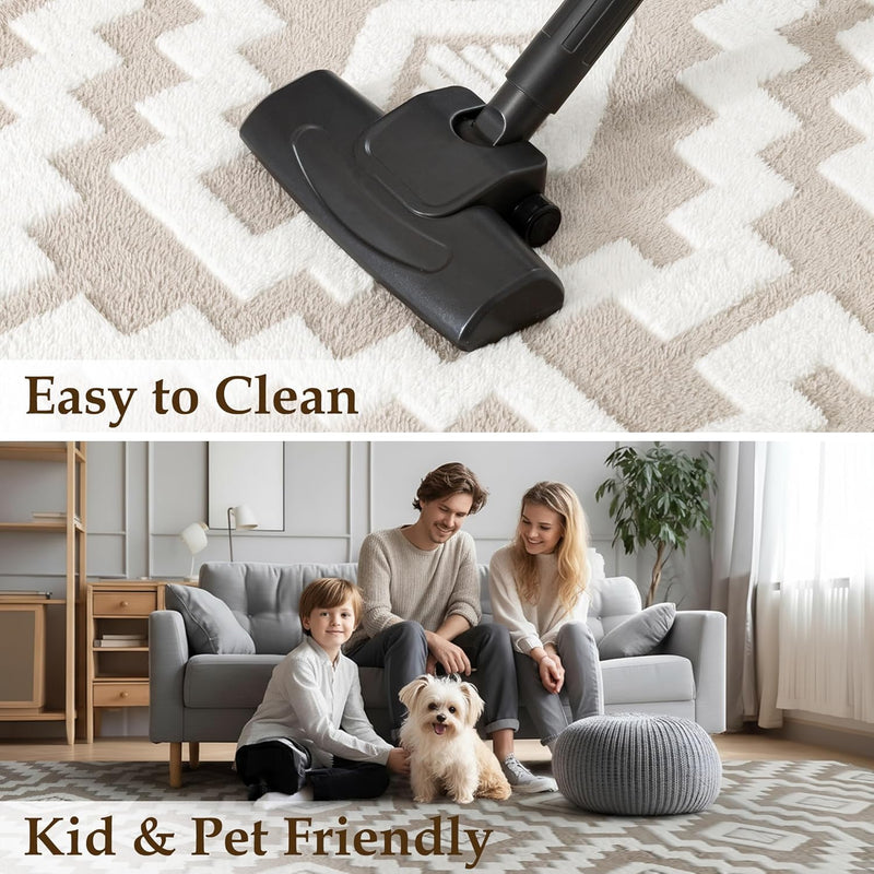 Washable Rug for Living Room Non Slip