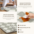 Rugs Living Room Floral Washable Non