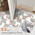 Rugs Living Room Floral Washable Non