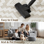 Rugs Living Room Floral Washable Non