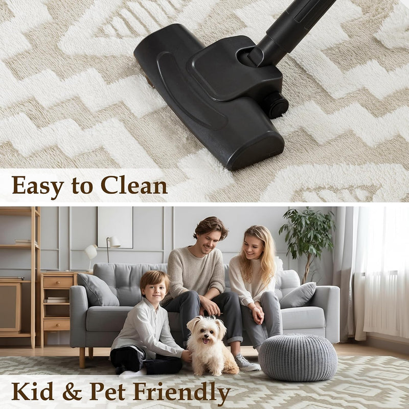 Washable Rug for Living Room Non Slip