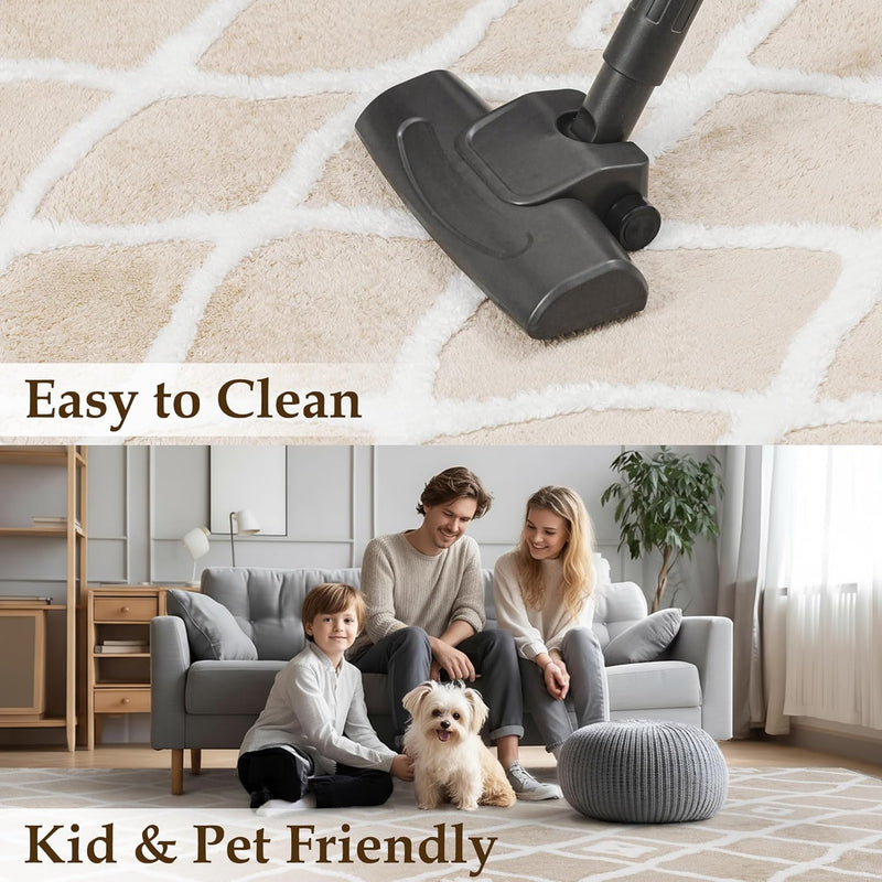 Washable Rug for Living Room Non Slip