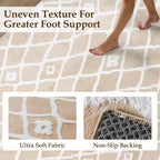 Rugs Living Room Floral Washable Non