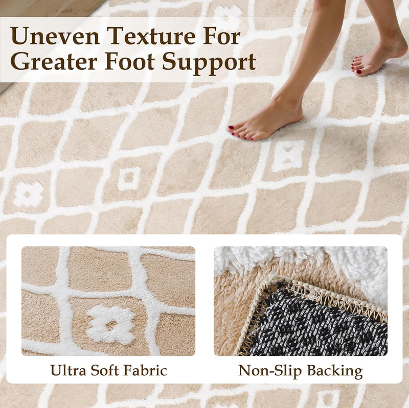 Washable Rug for Living Room Non Slip
