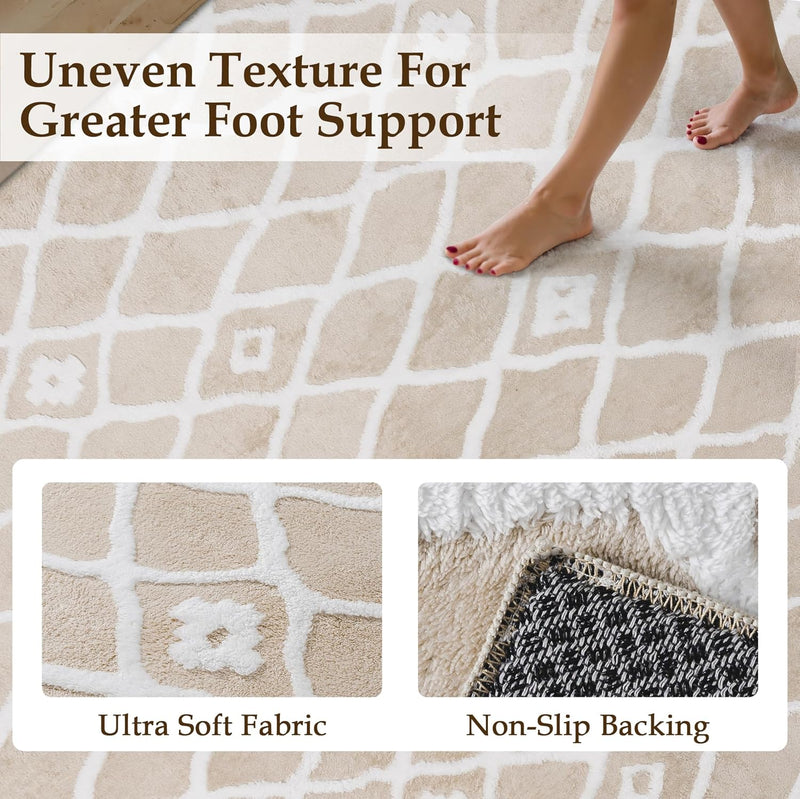 Washable Rug for Living Room Non Slip