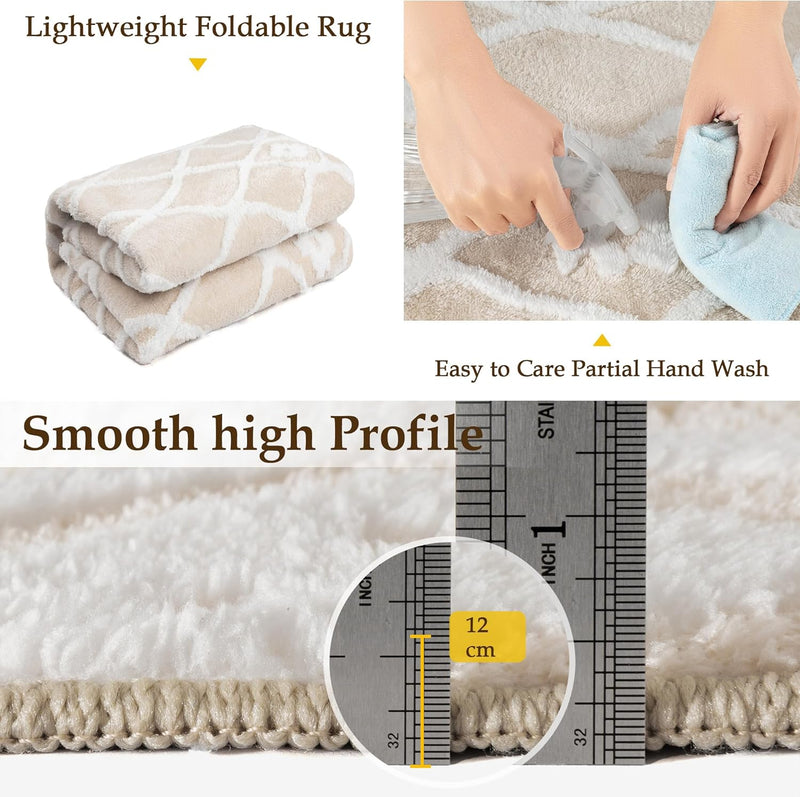 Washable Rug for Living Room Non Slip
