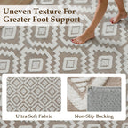 Rugs Living Room Floral Washable Non