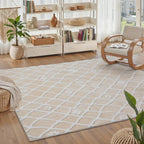 Rugs Living Room Floral Washable Non