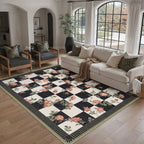 Washable Rug for Living Room Non Slip