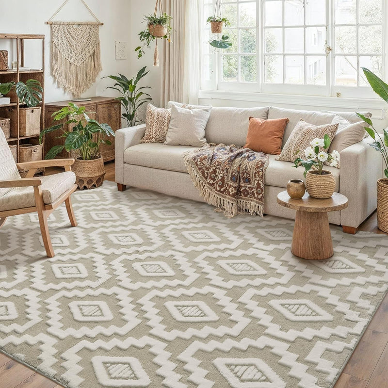 Washable Rug for Living Room Non Slip