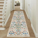 Rugs Living Room Floral Washable Non