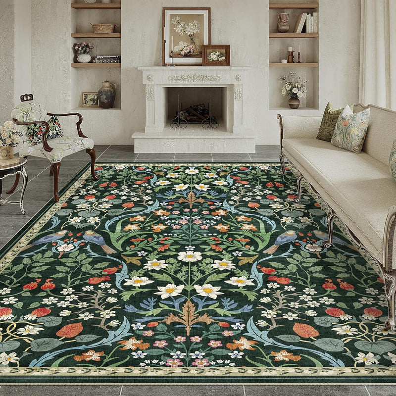 Washable Rug for Living Room Non Slip