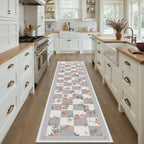 Rugs Living Room Floral Washable Non