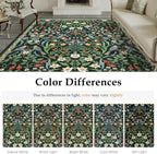 Rugs Living Room Floral Washable Non