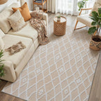 Rugs Living Room Floral Washable Non