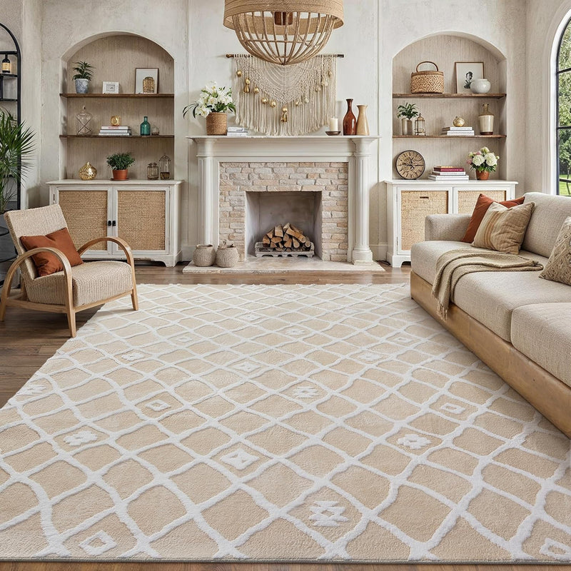 Washable Rug for Living Room Non Slip