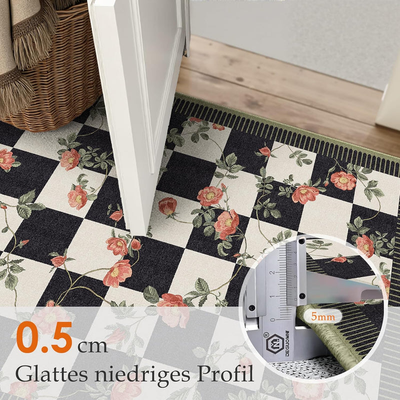 Washable Rug for Living Room Non Slip