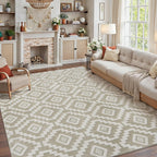 Rugs Living Room Floral Washable Non