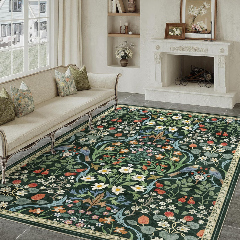 Washable Rug for Living Room Non Slip