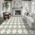 Rugs Living Room Floral Washable Non
