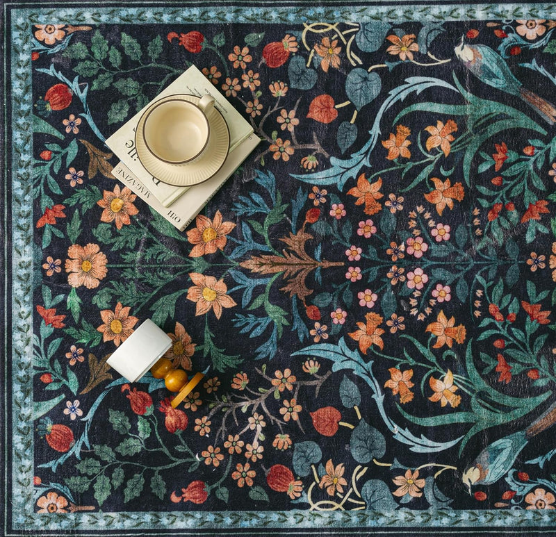 Washable Rug for Living Room Non Slip