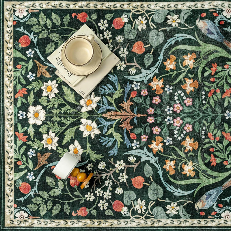 Washable Rug for Living Room Non Slip