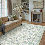 Rugs Living Room Flower Large Area Rug
