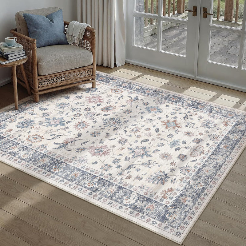 Rugs Living Room Flower Large Area Rug