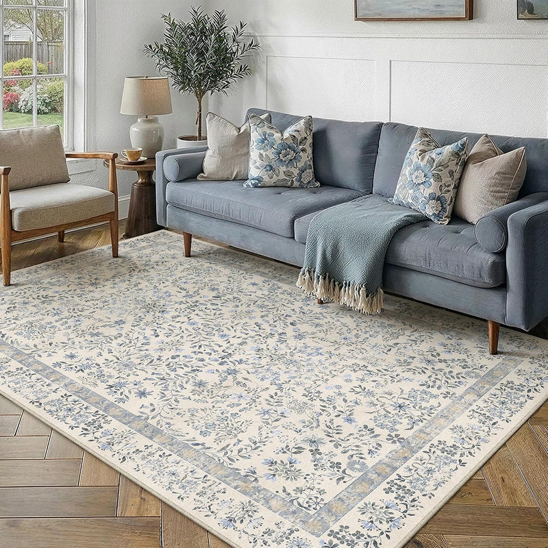 Rugs Living Room Flower Large Area Rug