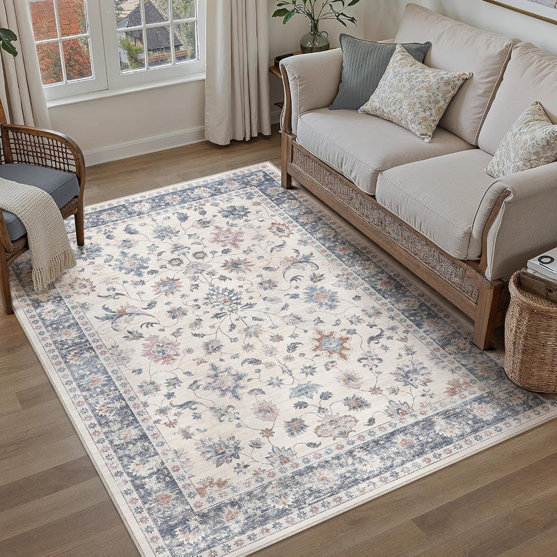 Rugs Living Room Flower Large Area Rug