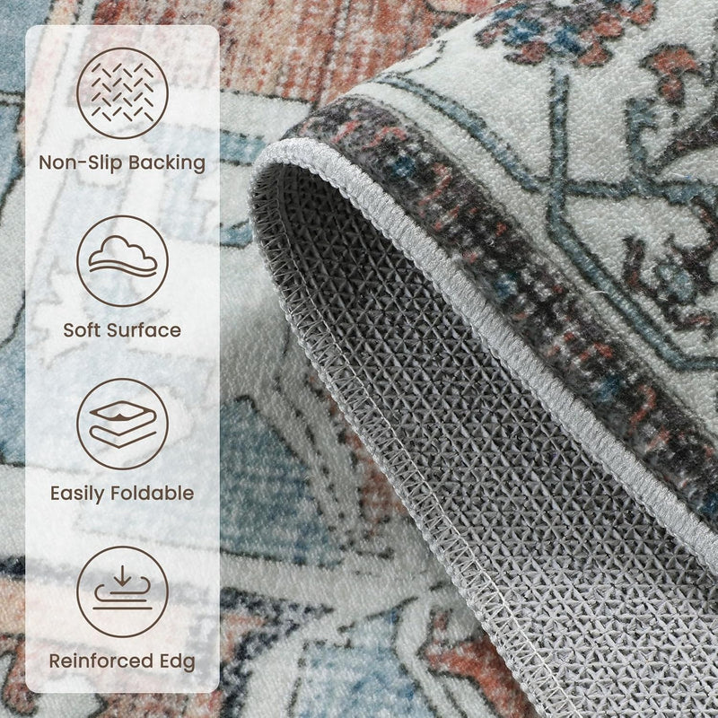 Rugs Living Room Large Boho Rug Vintage Carpet