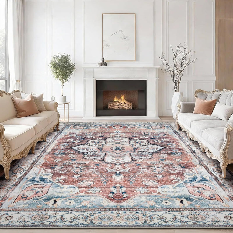 Rugs Living Room Large Boho Rug Vintage Carpet