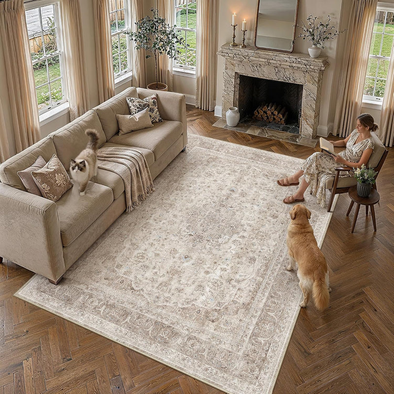 Rugs Living Room Large Machine Washable