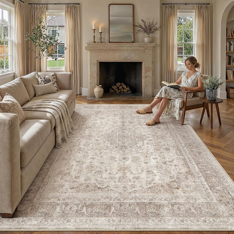 Rugs Living Room Large Machine Washable