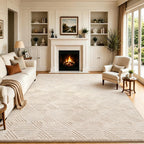 Rugs Living Room Large Non-Slip Fluffy Washable Rug
