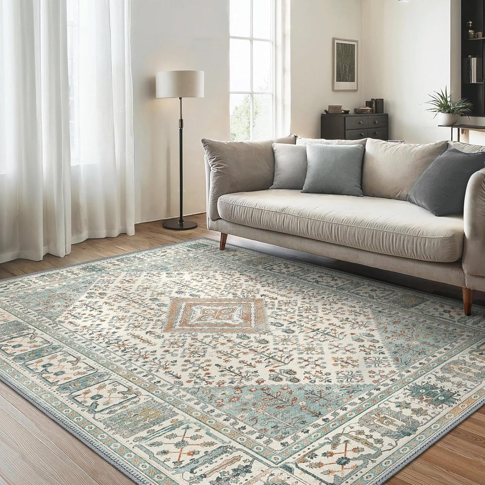 Rugs Living Room Large Washable Boho Vintage