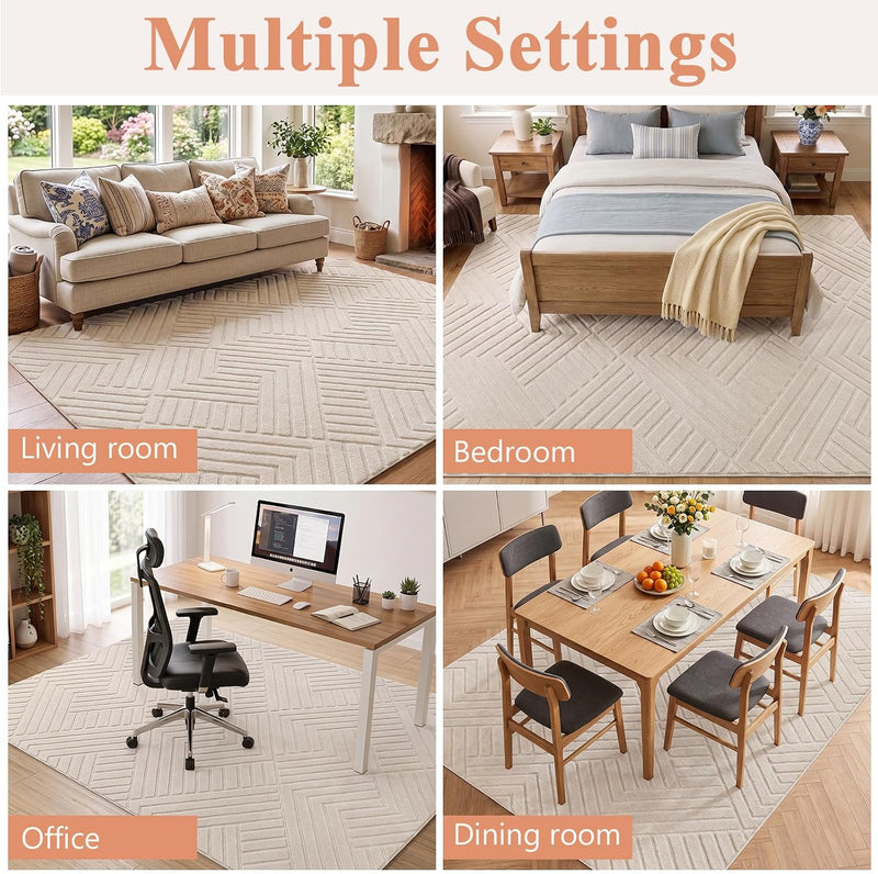 Rugs Living Room Large Washable for Bedroom