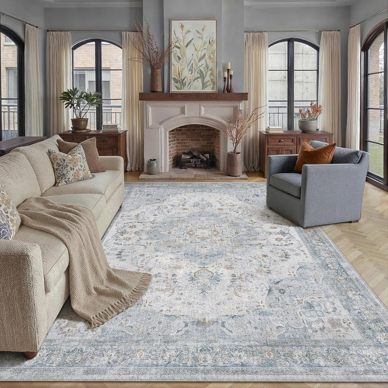 Rugs Living Room Large Washable Rug Vintage
